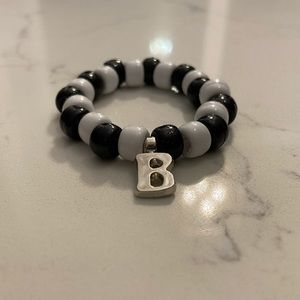 Handmade Initial beaded bracelet!